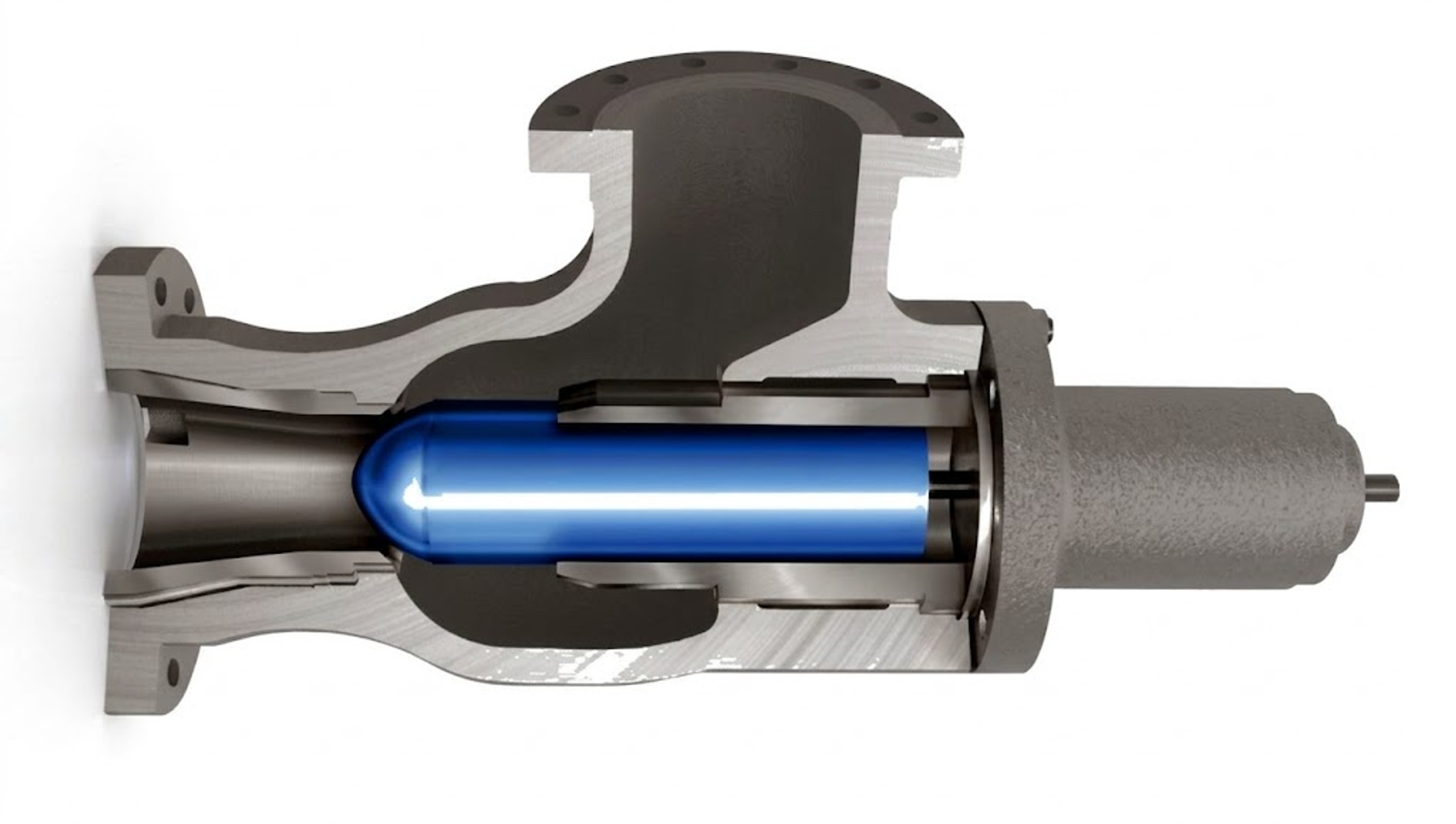 Figure 29. Fisher 461 sweep flow angle valve used for erosive and cavitating applications