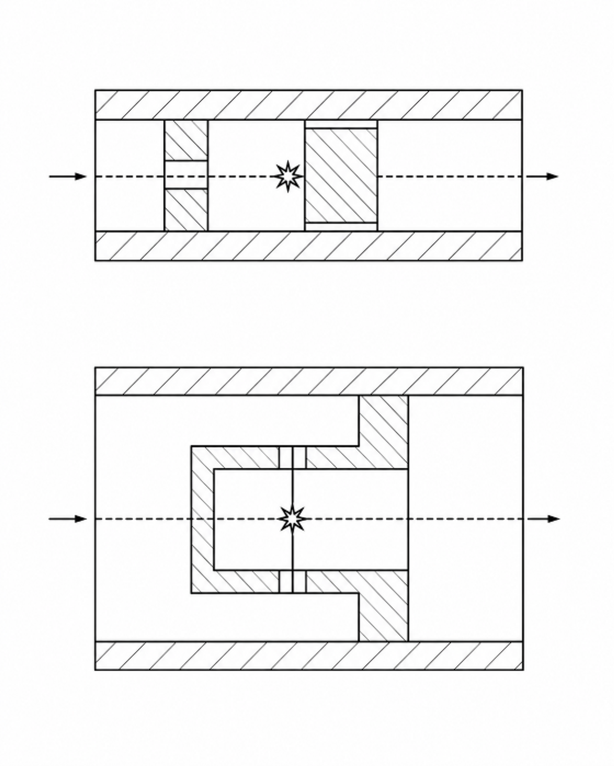 Figure 7. Impact body cavitation concept in which a bubble laden liquid jet collides with a target to force collapse under a selected stagnation pressure